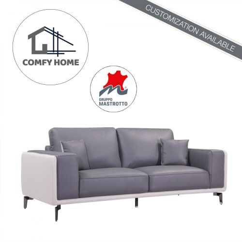 Amuse 3-seats Leather Sofa